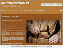 Tablet Screenshot of antyki-poznan.pl